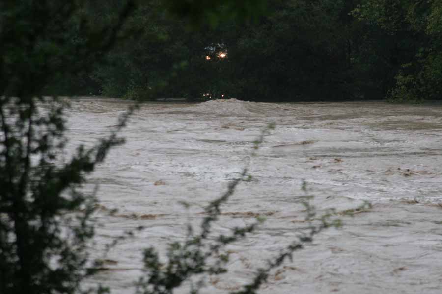 Hochwasser 22. und 23.August 2005 im Allgäu / Iller bei Kempten