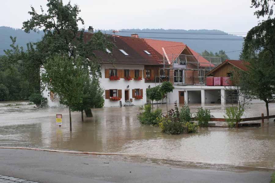 Hochwasser 22. und 23.August 2005 im Allgäu / Martinszell
