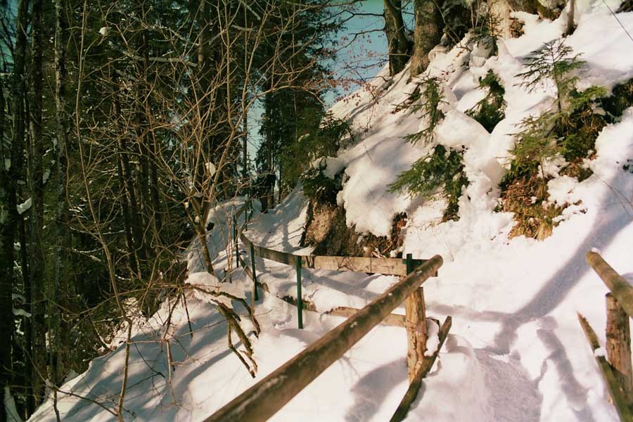 Eistobel / knapp oberhalb der Staumauer