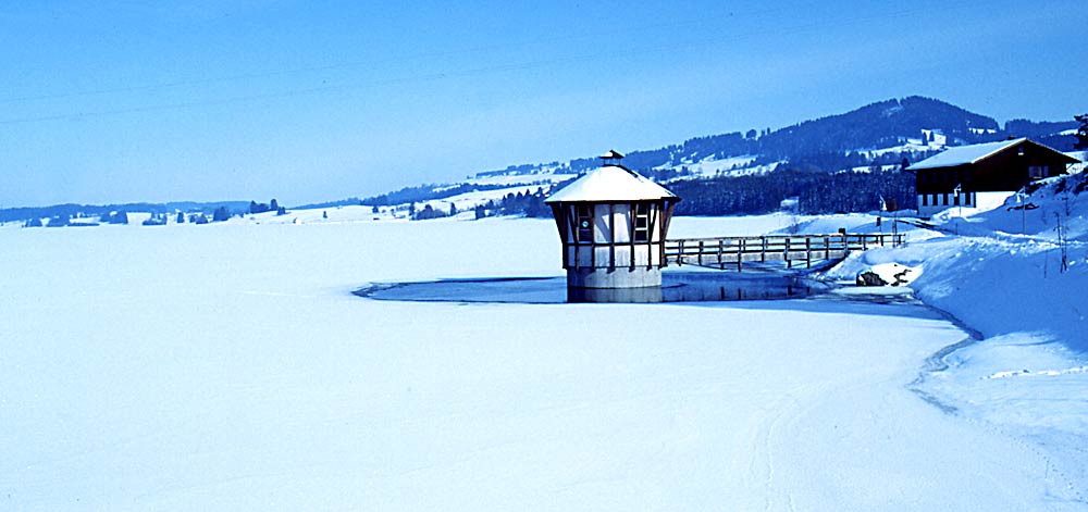 Rottachsee (Allgäu) / Einlaufbauwerk der Talsperre