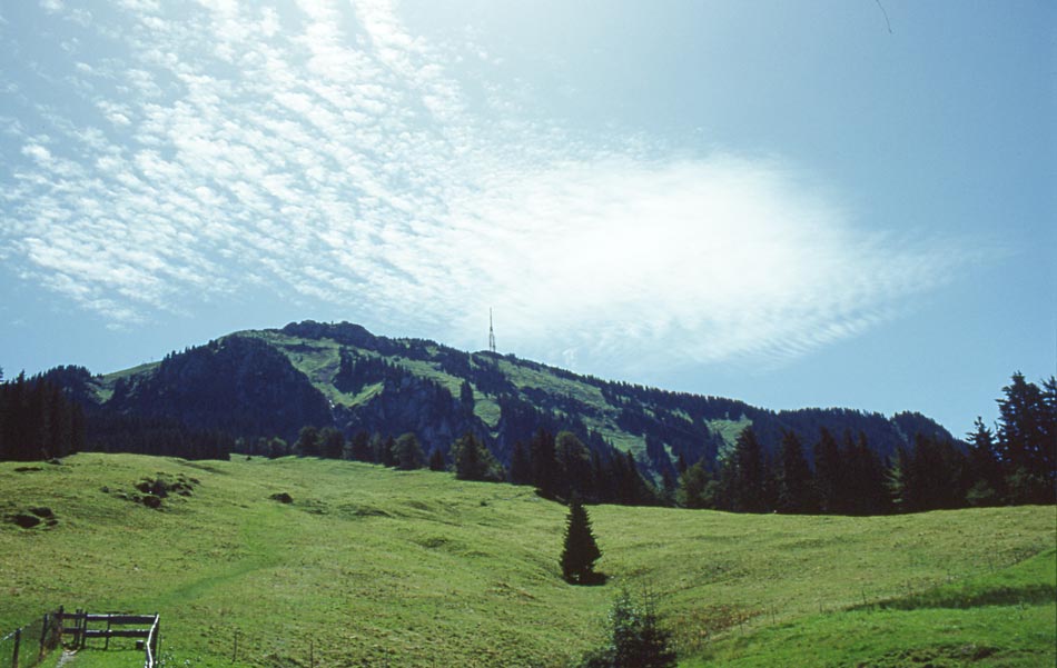 Sommer im Allgäu / Der Grünten von der Kammeregg Alpe gesehen