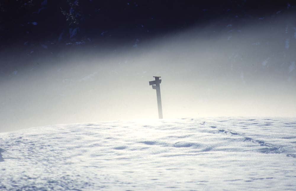 Winter im Allgäu / Die Loipe bei Tauwetter