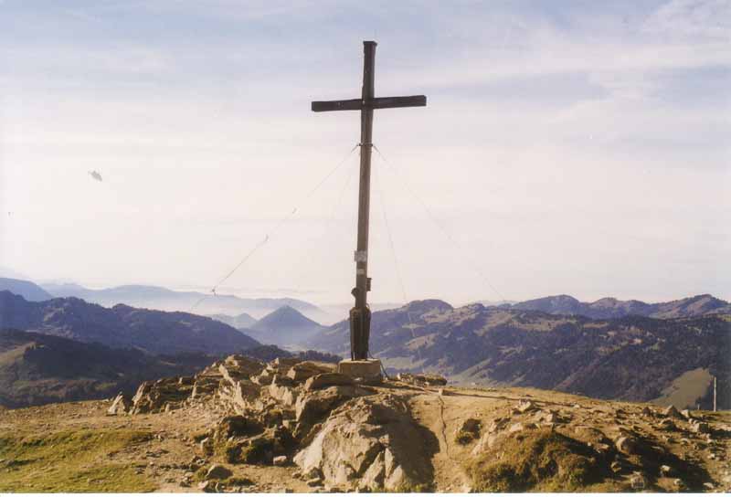 Gipfelkreuz am Riedberger Horn