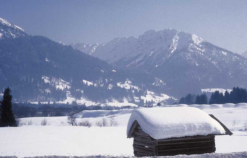 Verschneites Allgäu - Illertal