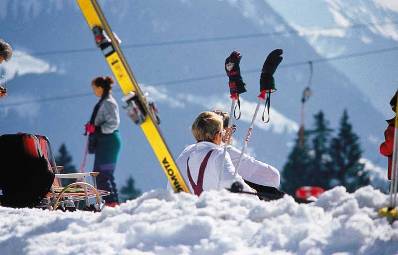 Rast im Schnee