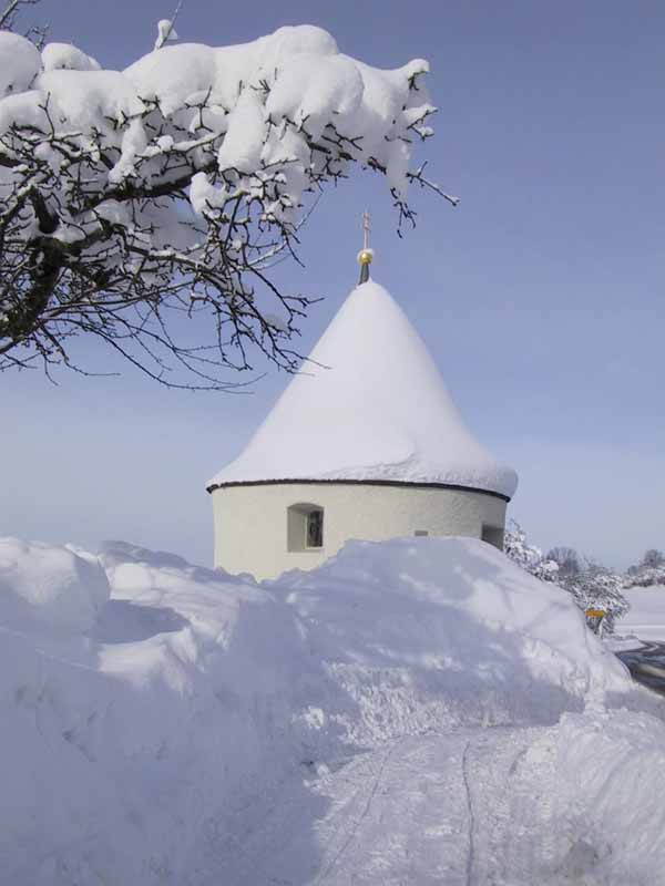 Winter Eisenharz Kapelle Stefansritt