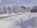 Winter Obstplantage Kleiner im Schnee