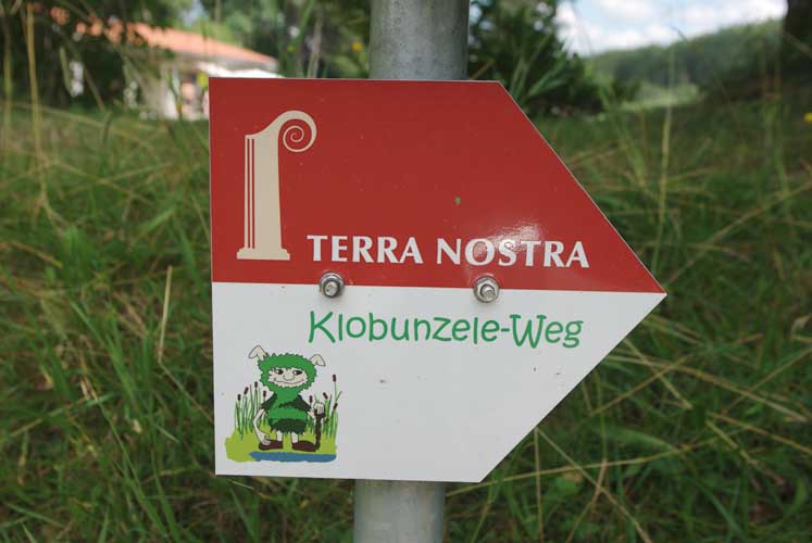 Schild Klobunzeleweg