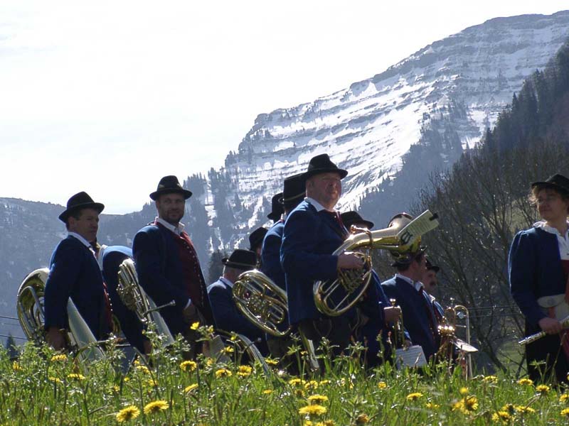 Musikanten vorm Hochgrat