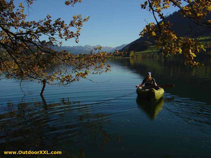 dem Canadier auf dem Alpsee bei Immenstadt