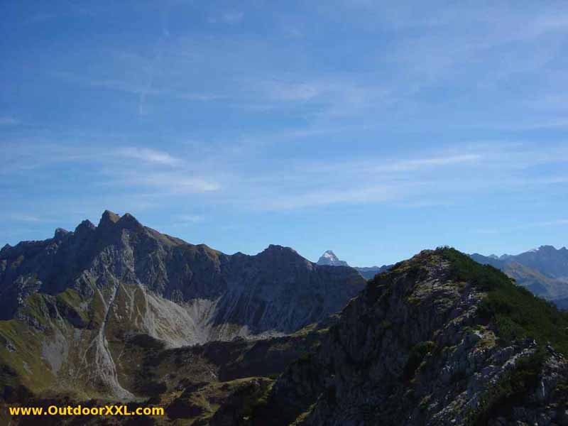 Blick vom Rubihorn in Richtung Nebelhorn