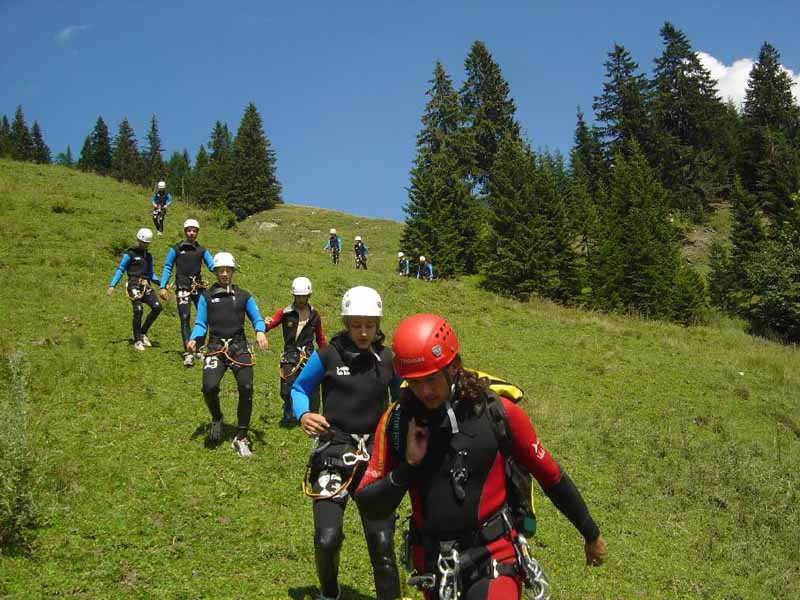 Canyoning_Abseil_Eingang_Allgaeu