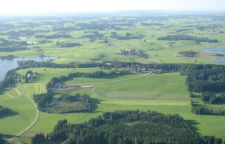 Gemeinde Seeg / Seeleuten mit Schwaltenweiher, Seeger Seen, Luimosweiher